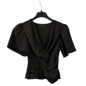 Endless Rose Black Draped Blouse